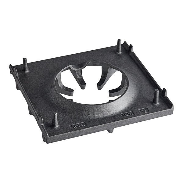 A black square Imperial front grate with holes in it.