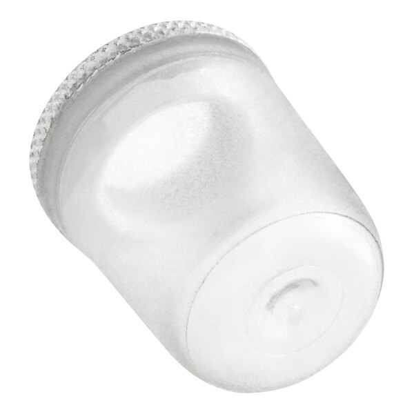 A clear plastic thermal protection cover with a white circle.