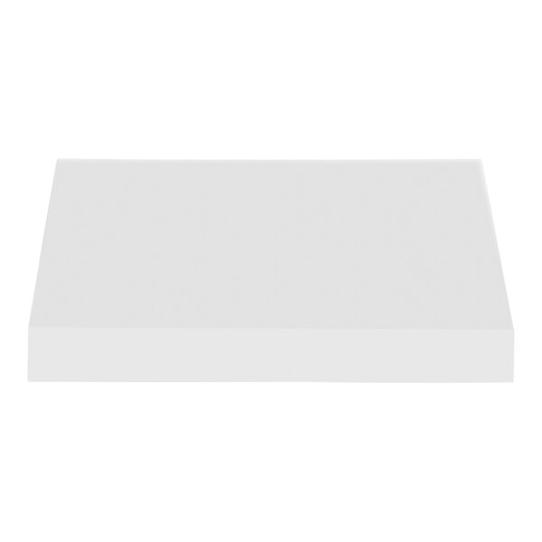 A white rectangular object with black lines on a white background.