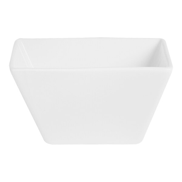 A white square bowl.