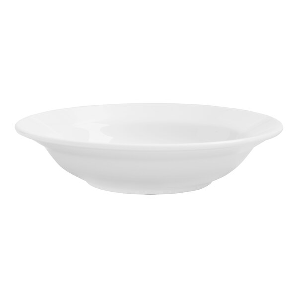 A Varick Classic Cafe bright white fruit bowl.