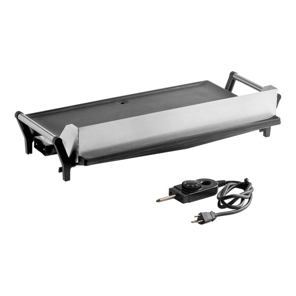 Cadco PCG-10C 21" x 12" Light-Duty Electric Countertop Griddle - 1,500W, 120V