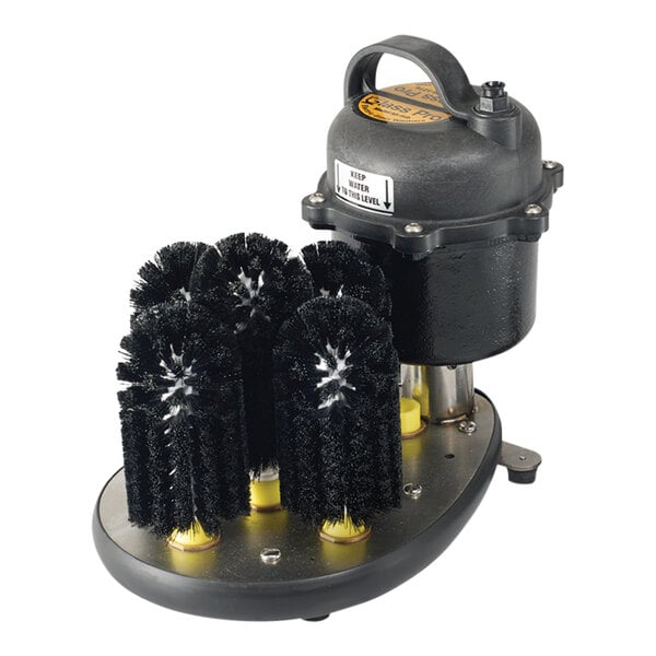A Bar Maid submersible electric glass washer brush.