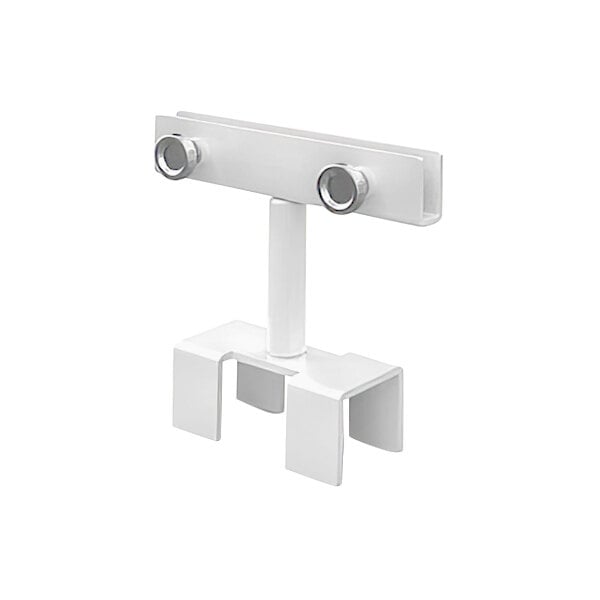 A white Udizine sign displayer with three round holes.