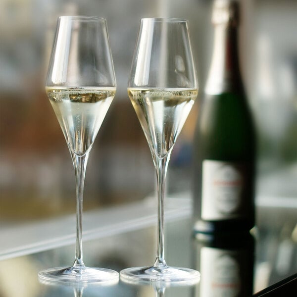 Stolzle Lausitz Quatrophil Champagne Glass/Flutes Transparent 290ml Set of 6 