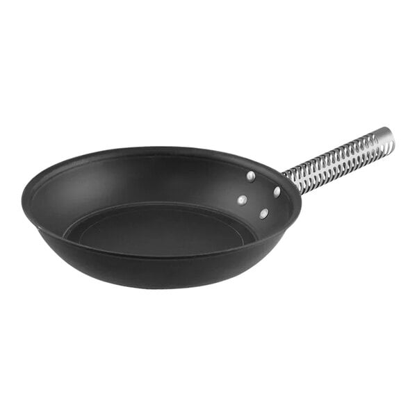 A 2-piece LloydPans aluminum non-stick frying pan set with black pans and a handle.