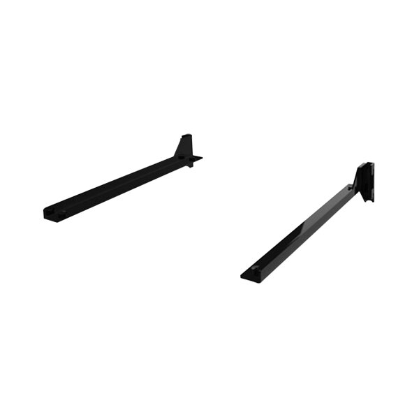 A black metal Udizine Vertik shelf bracket set.