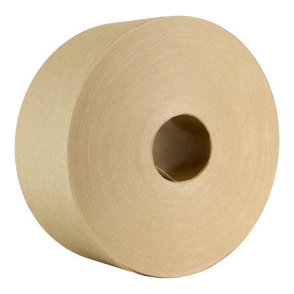 A roll of brown IPG Central Natural Kraft water-activated tape.