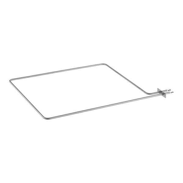 A wire metal frame for a Cooking Performance Group top heating element.