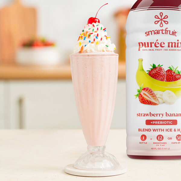 Smartfruit Strawberry Bananza Puree Beverage Mix 48 fl. oz.