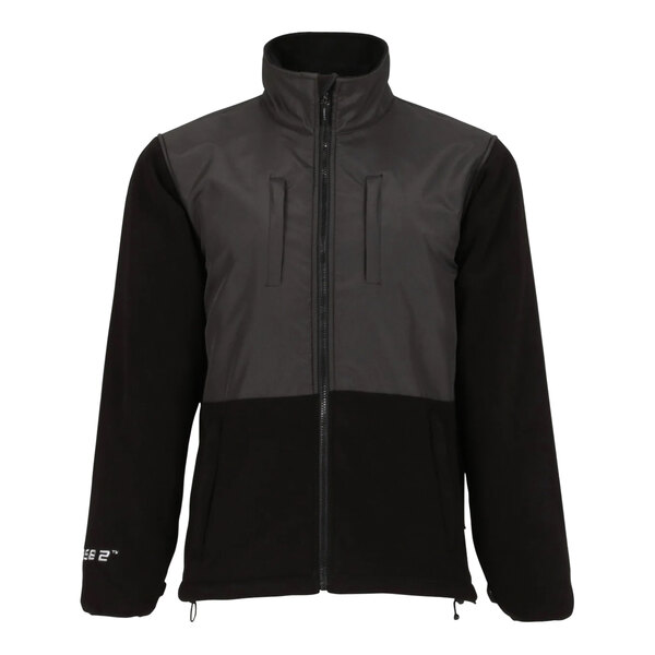 A black and grey Tingley Phase 2 heavy weight fleece jacket.