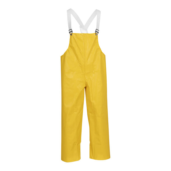Tingley American yellow overalls with suspenders.