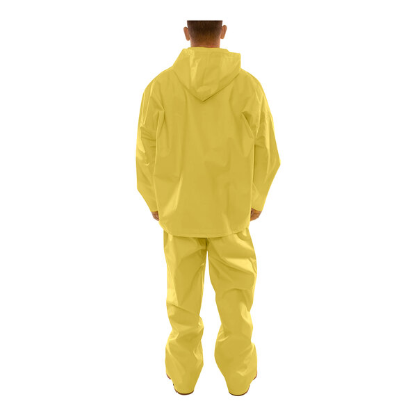 A man wearing a yellow Tingley DuraScrim 3-piece suit.