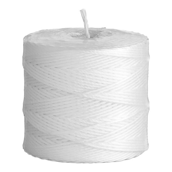 A white spool of 3-ply polypropylene industrial twine.