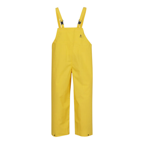 Tingley yellow overalls with suspenders.