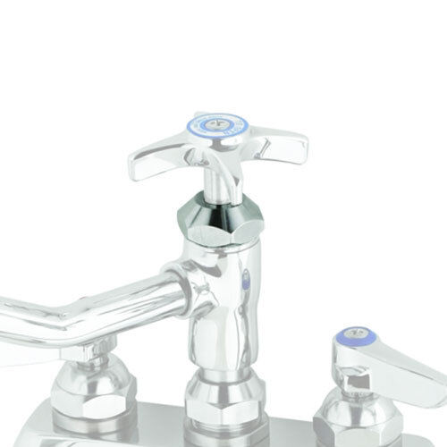 A white T&S faucet bonnet.