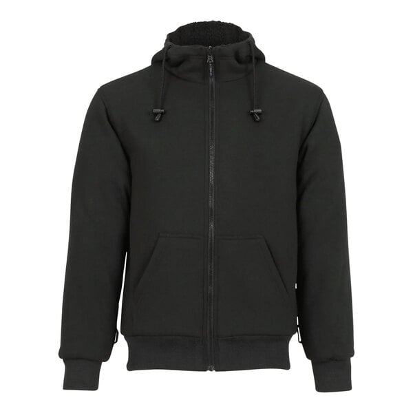 A black Tingley zip-up jacket with a hood.