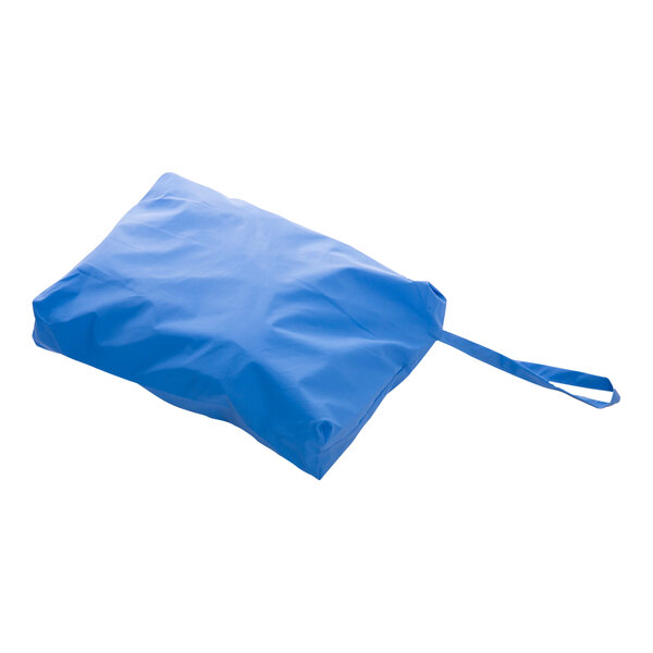 A blue bag with a strap for a Tingley Storm-Champ 2X Rainsuit.