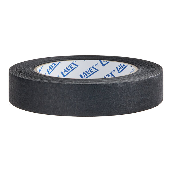 A roll of Lavex general purpose black masking tape.