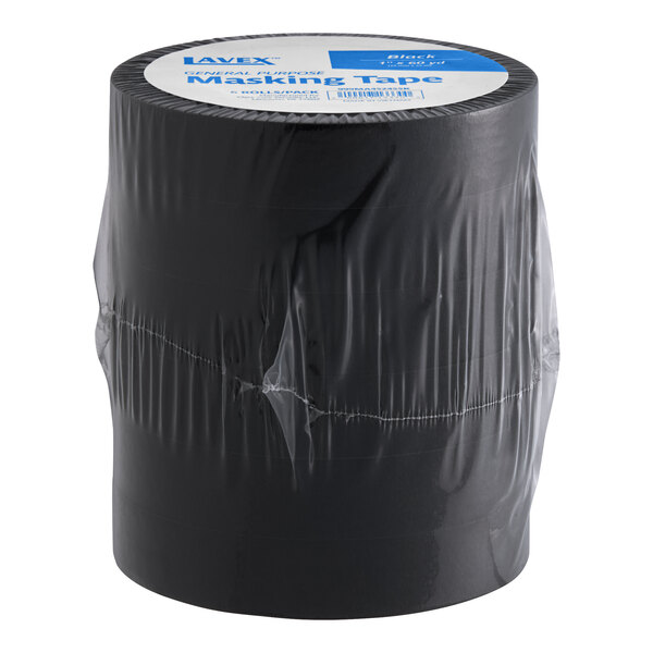 A Lavex roll of black masking tape.