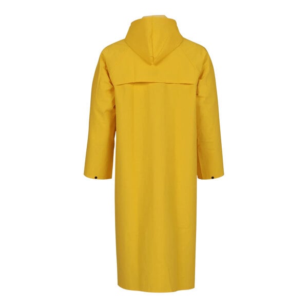 A yellow Tingley industrial work rain coat with a hood.