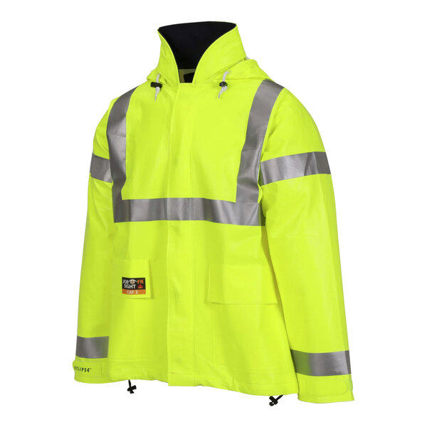 A yellow Tingley Eclipse safety jacket with reflective stripes.