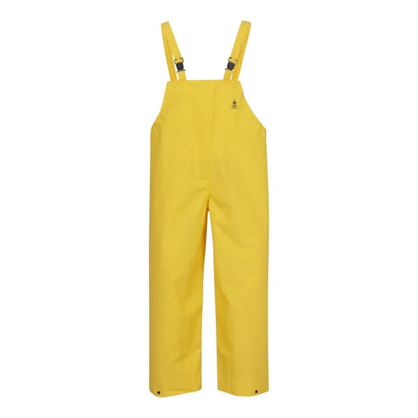 Tingley yellow overalls with suspenders.
