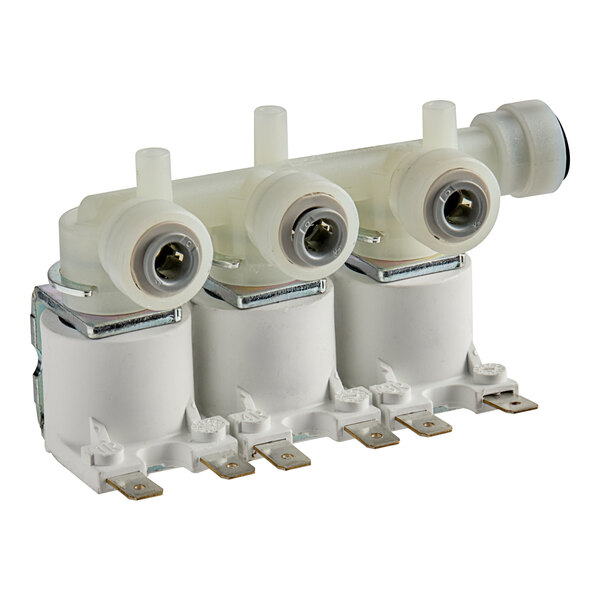 A solenoid valve inlet designed for select 8 GPH countertop water dispensers.