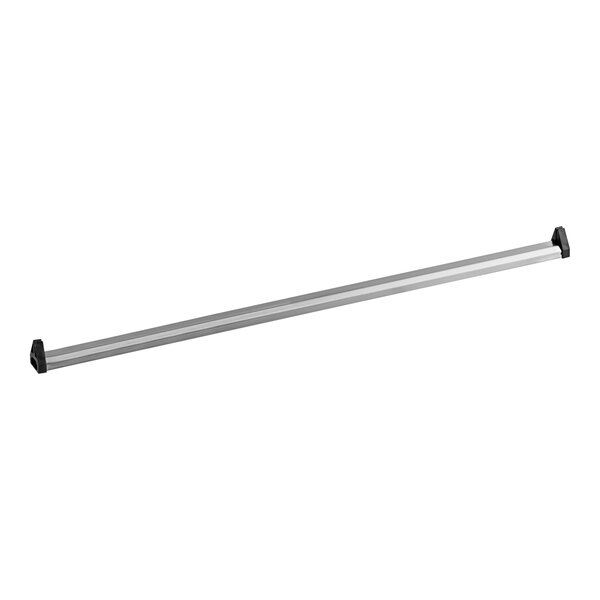 A long metal rod with black handles.