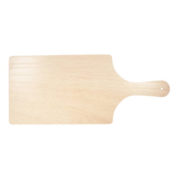 A VerTerra rectangular balsa wood cheese board with a handle.