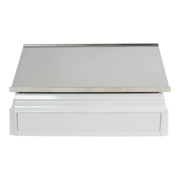 A white rectangular Cas SC05P digital counting scale with a silver metal top.