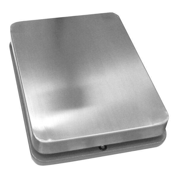 A silver rectangular metal base for a CAS DL-300 scale.