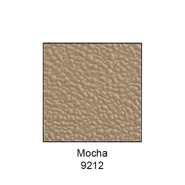 A close-up of a brown ASI Accurate Partitions urinal partition surface.