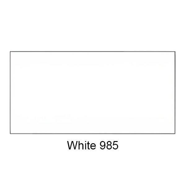 A white rectangular box with black text reading "ASI Accurate Partitions Integrated Privacy 40713188029 18" x 48" White Powder-Coated Steel Urinal Partition"