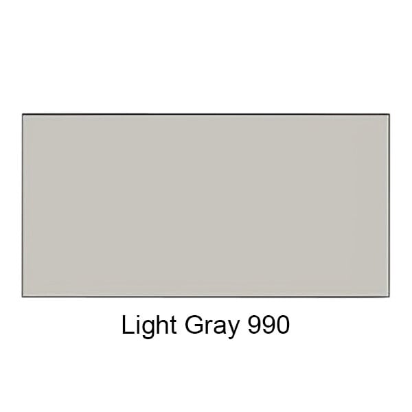 A white rectangular object with the words "light gray" on it.