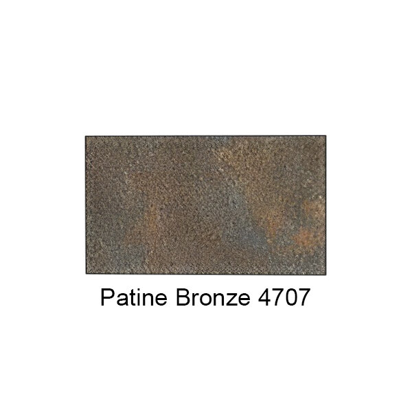 A close-up of patine bronze plastic laminate.