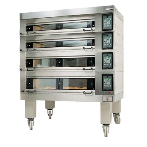 A Doyon Artisan bakery deck oven with four stone shelves.