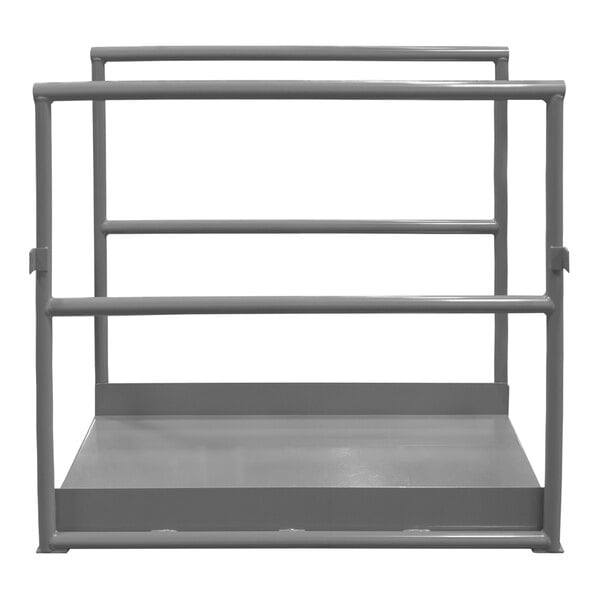 A grey Ballymore steel crossover ladder bridge section with expanded metal tread.