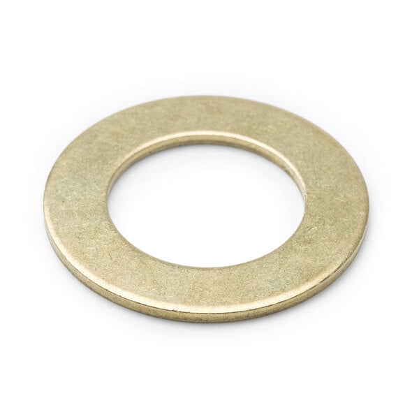 A white circular Delrin washer.