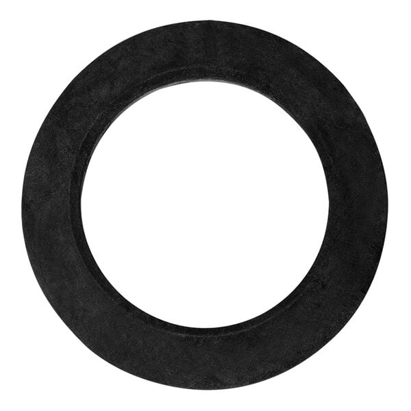 A black rubber conical sponge washer.