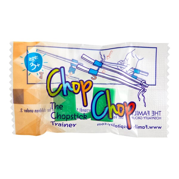 A plastic bag of assorted color Assorted Colors Chopstick Trainers.