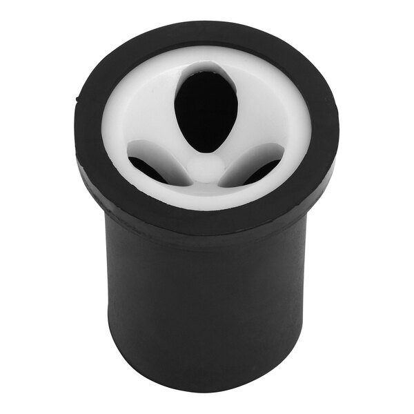 A black and white American Standard plastic bladder with a hole.