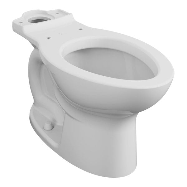 A white American Standard Cadet PRO toilet bowl with the seat open.