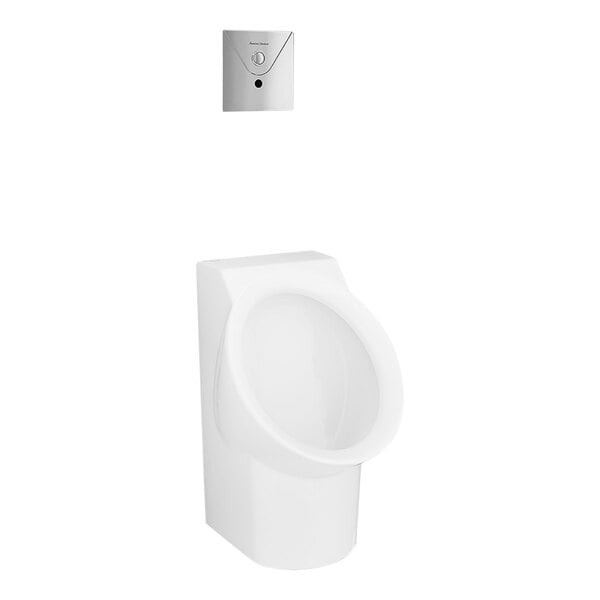 An American Standard white vitreous china urinal with a back spud inlet.