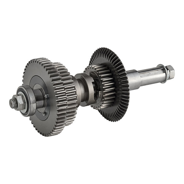 The center axle assembly with metal gears for an Avantco MX60H mixer.