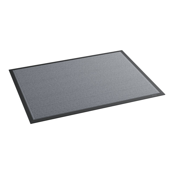 A grey rectangular Lavex entrance mat with black trim.