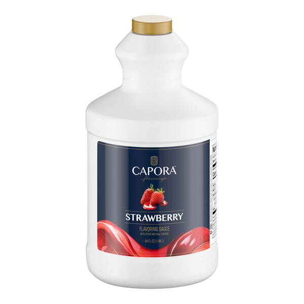 Capora Strawberry Flavoring Sauce 64 oz. - 6/Case