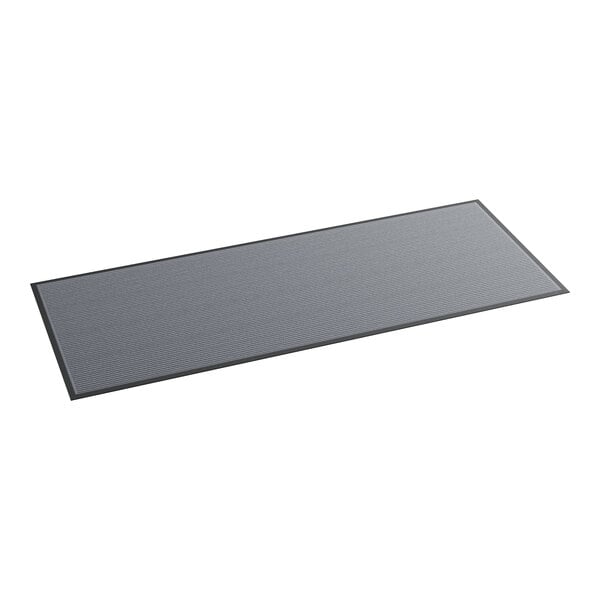 A rectangular grey mat with black border.