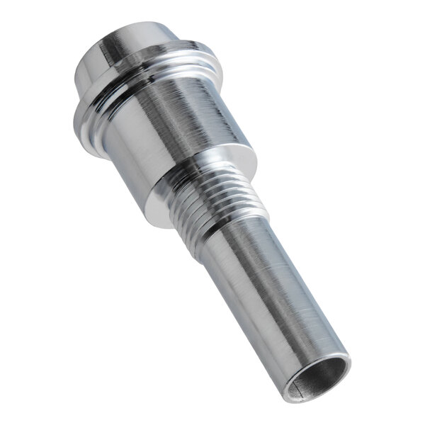 A metallic, cylindrical component with a threaded section and a smooth, polished finish.