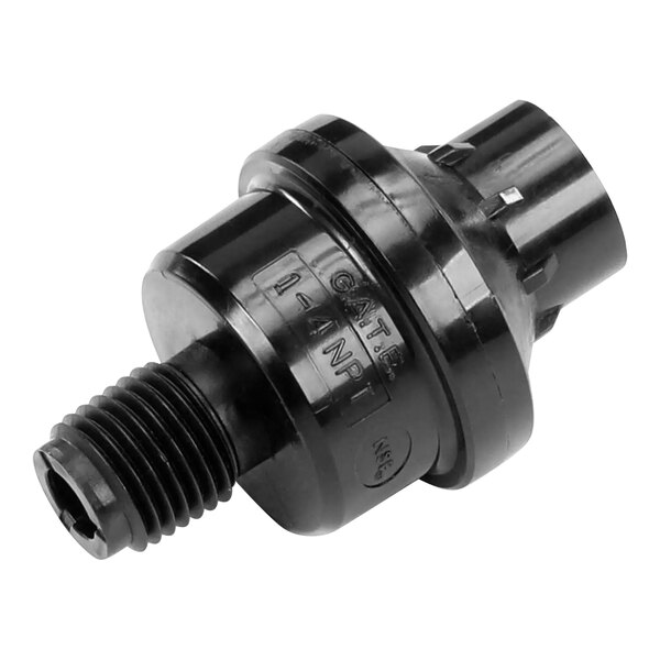 A black plastic Blodgett flow valve kit with a screw and nut.